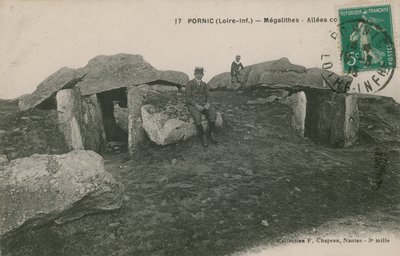 Pornic, Megality. Pohlednice odeslána v roce 1913. od French Photographer