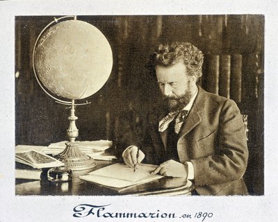 Portrét Camille Flammmarion (1842 - 1925), francouzského astronoma - fotografie od French Photographer