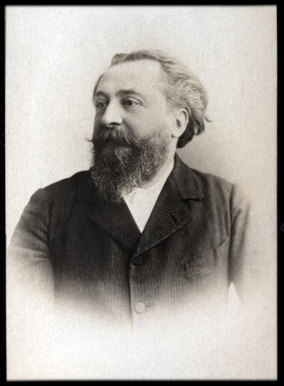 Portrét Catulle Mendes (1841-1909), francouzský básník. od French Photographer