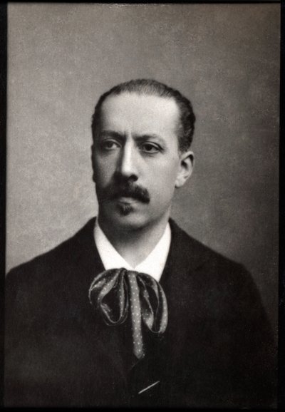 Portrét Charlese Marie Jean Albert Widor (1844-1937), francouzský varhaník, skladatel a pedagog. od French Photographer