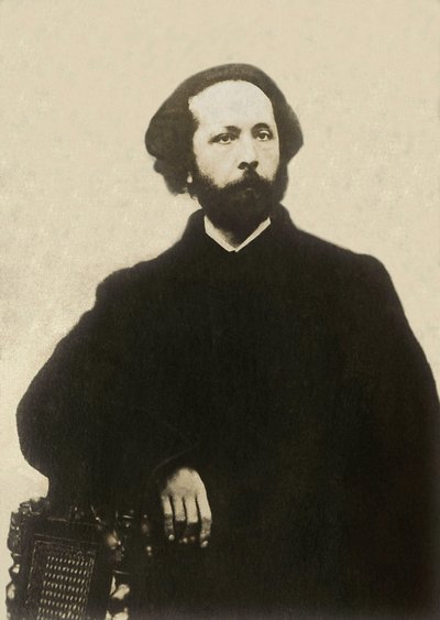 Portrét Edouarda Lala (1823-1892), francouzského skladatele. Fotografie, konec 19. století, Paříž. od French Photographer