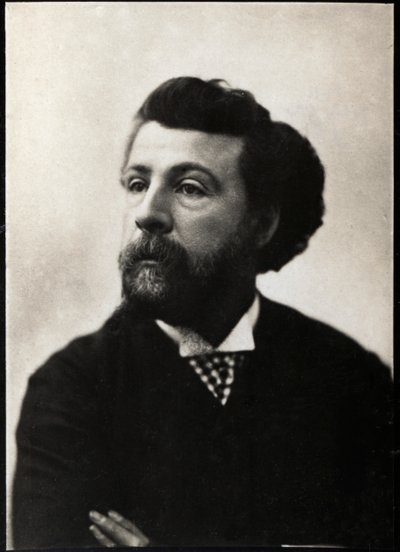 Portrét Edouarda Paillerona (1834-1899), francouzského básníka a dramatika. od French Photographer