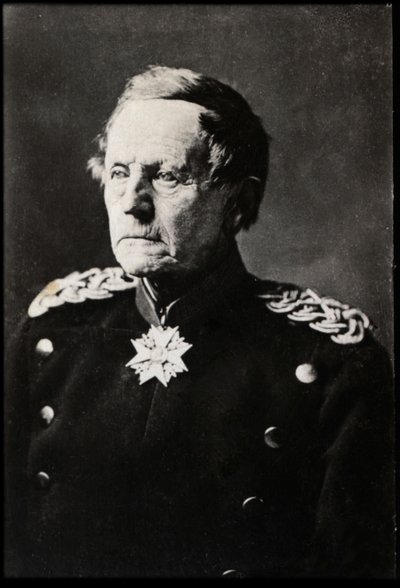 Portrét Helmutha Karla Bernharda von Moltke staršího (1800-1891), německého polního maršála. od French Photographer