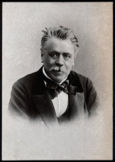 Portrét Henriho Francoise Becqueho (1837-1899), francouzského dramatika. od French Photographer