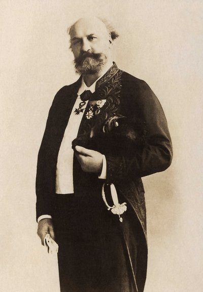 Portrét Jules Eugene Lenepveu (1819-1898), francouzský malíř. od French Photographer