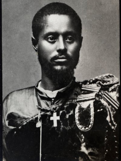 Portrét Ras Makonnen (1852-1906), generál a guvernér provincie Harar v Etiopii. od French Photographer