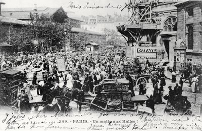 Pohlednice Les Halles, Paříž, před rokem 1914 od French Photographer