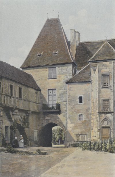 Přeměř, Starý zámek, strana nádvoří od French Photographer