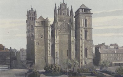 Rodez, Cathedrale, Facade O od French Photographer