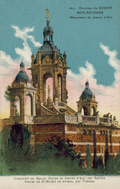 Rouen: Okolí památníku Johanky z Arku v Rouen Bon-Secours (barevné foto) od French Photographer