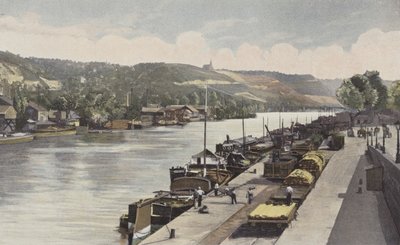 Rouen, pobřeží Blosseville-Bonsecours (před postavením pomníku Jeana dArc) od French Photographer