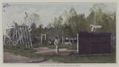 Námořníci ve skoku o tyči na Ecole de Gymnastique de Lorient ve Francii (barevné foto) od French Photographer