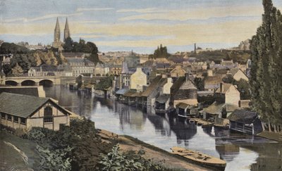 Saint-Lo, Celkový pohled z břehů Vire od French Photographer
