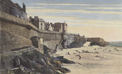 Saint-Malo, hradby, západní část (13. století) od French Photographer