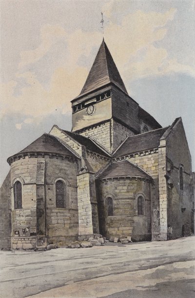 Sancergues, Církev, Ensemble N E od French Photographer