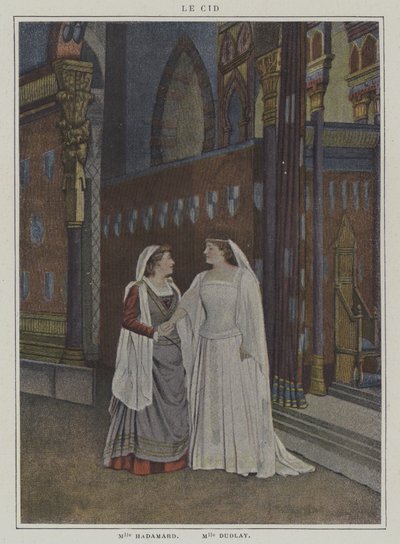 Scéna z produkce Le Cid, Pierre Corneille (barevné foto) od French Photographer