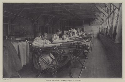 Workshop pro studenty v Beauvais Tapestry Manufacture, Francie (č/b foto) od French Photographer