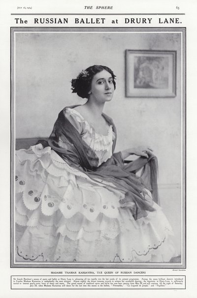 Tamara Karsavina, ruská baletka od French Photographer