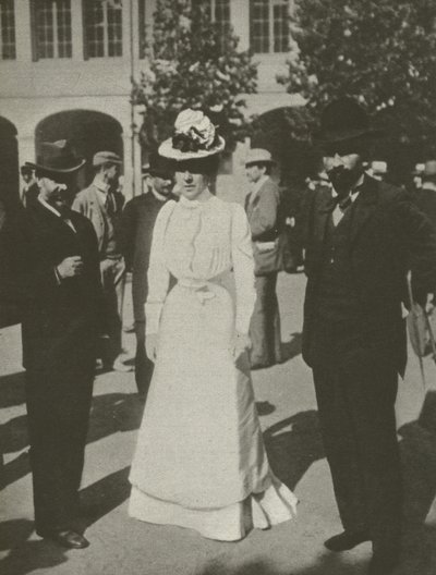 Dáma v bílém, Dreyfusovy procesy (č/b foto) od French Photographer