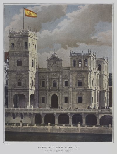Španělský pavilon na výstavě Universelle 1900, Paříž (barevné foto) od French Photographer
