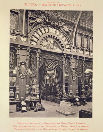 Monumentální dveře výstavy Spojených států amerických, z 