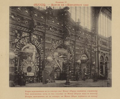 Monumentální dveře štoly dolů, Velká síň cti od French Photographer