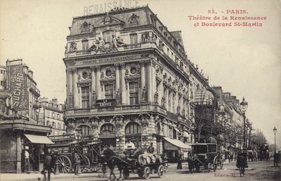 Theatre de la Renaissance a Boulevard St Martin, Paříž od French Photographer