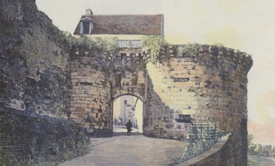 Vezelay, Porte Neuve, Pobřeží mimo město od French Photographer