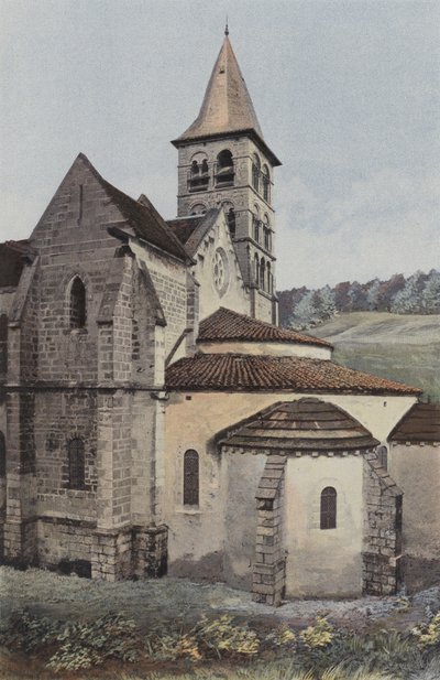 Vignory, Church, Apsida a S transept od French Photographer