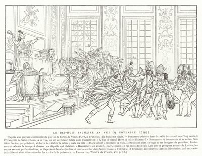 18 Brumaire, ročník VIII (9. listopadu 1799) od French School