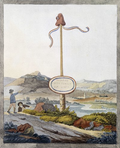 Francouzská hranice v době revoluce roku 1789: „Cestující, tato země je volná““ od French School