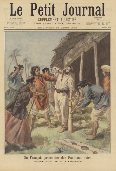 Francouz uvězněný bandity v Tonkinu od French School
