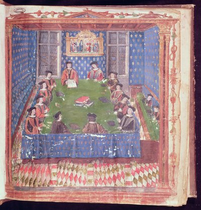 Setkání v Chambre des Comptes, z Livre Ferre od French School