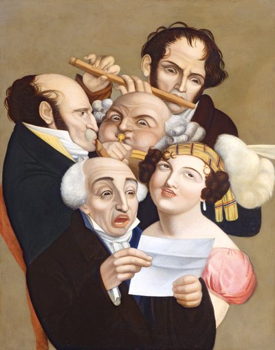 Hudební skupina, kolem roku 1830 od French School