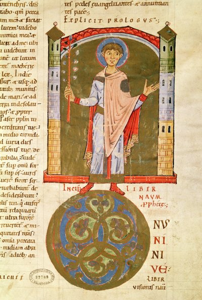 Prorok, z Bible Saint-Andre aux-Bois od French School