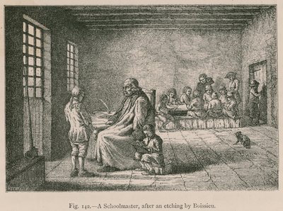 Školník, po leptu od Boissieu od French School