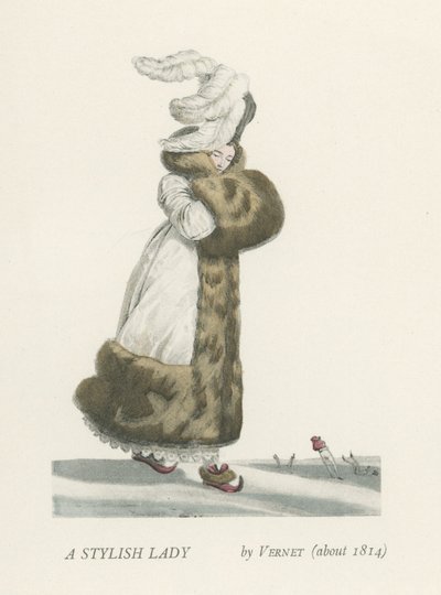 Stylová dáma (asi 1814) od French School