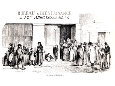 Sociální úřad v Paříži 12. obvod, c. 1870 od French School