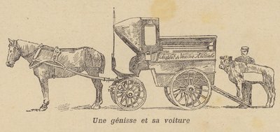 Nakládání jalovice do vozu (litho) od French School
