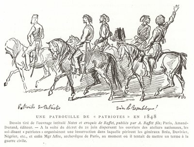 Hlídka vlastenců, Francie, 1848 od French School