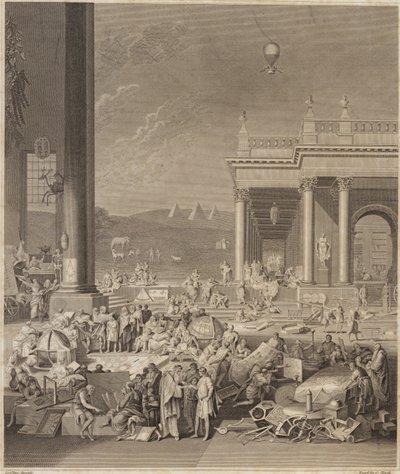 Scéna pro Encyclopaedia Britannica od French School
