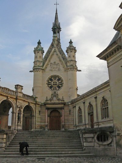 Pohled na zámeckou kapli od French School