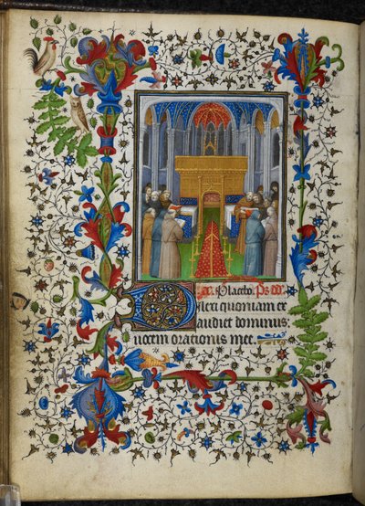 Přidejte 16997 f.171v Offices of the Dead (Vespers) z Chevalier Hours, c.1420 (vellum) od French School