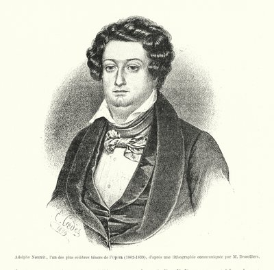 Adolphe Nourrit, jeden z nejslavnějších operních tenorů od French School