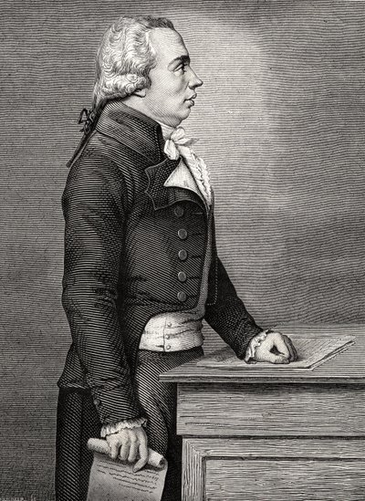 Adrien Marie Legendre, z knihy Louise Blanca (1811-82) "Histoire de la Revolution Francaise". od French School