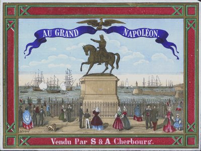 Reklama na Au Grand Napoleon (barevná litografie) od French School