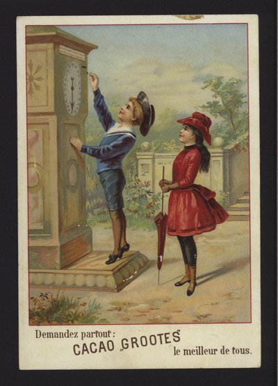 Reklama na kakao Grootes (chromolitho) od French School