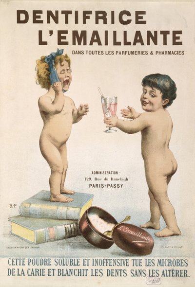 Reklama na LEmaillante Dentifrice, 1892 od French School