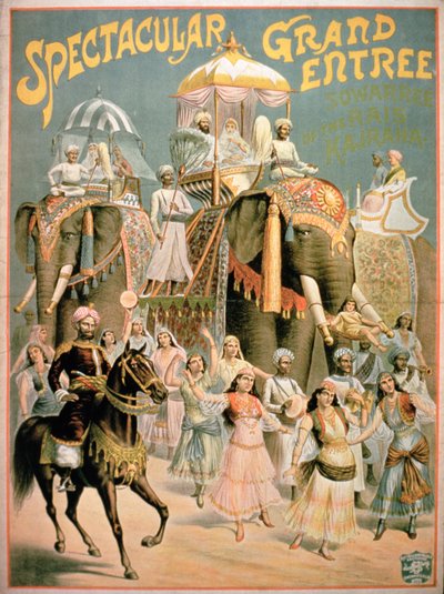 Reklama na "Spectacular Grand Entrance" (barevná litografie) od French School