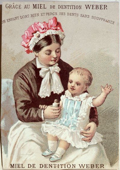Reklama na gel na zuby Weber, cca 1880-90 od French School